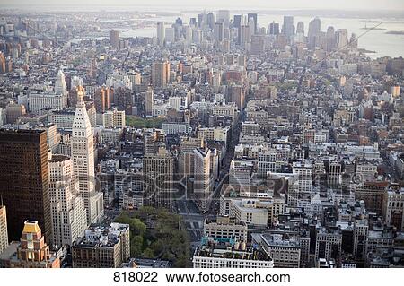 Stock Image - Manhattan cityscape, New York City. Fotosearch