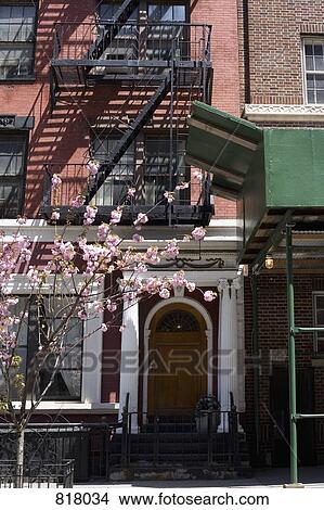 Picture - New York City Apartment exterior. Fotosearch