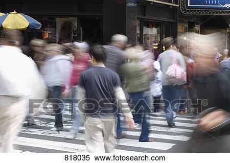 People on a pedestrian crossing, Manhattan, New York City View Large Photo Image Stock Photography - People on a pedestrian crossing, Manhattan, New York City. Fotosearch