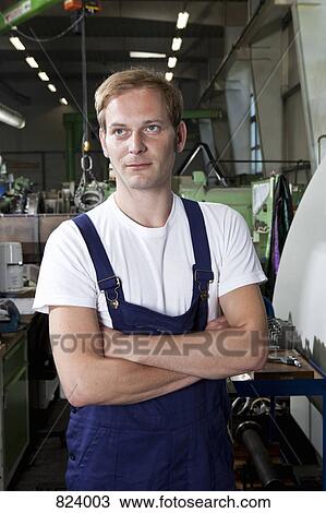 Portrait of a factory worker View Large Photo Image Stock Image - Portrait of a factory worker. Fotosearch