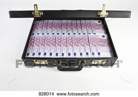 A briefcase full of five hundred euro notes View Large Photo Image Picture - A briefcase full of five hundred euro notes. Fotosearch