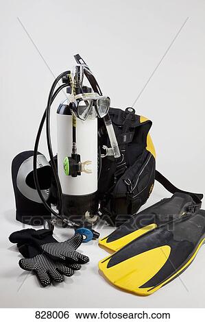 Diving equipment View Large Photo Image Stock Photograph - Diving equipment. Fotosearch