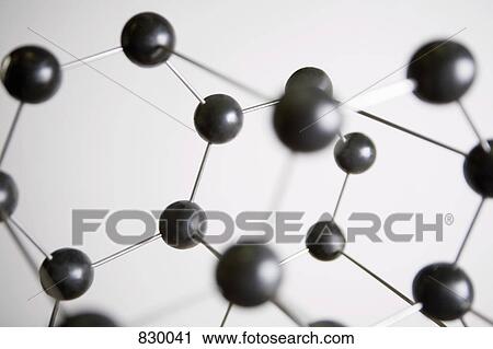 Stock Image - Molecular model. Fotosearch