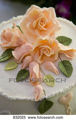 A cake with roses made out of frosting View Large Photo Image Stock Photography - A cake with roses made out of frosting. Fotosearch