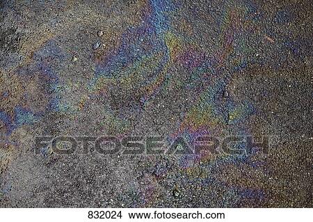 Picture - An oil slick. Fotosearch