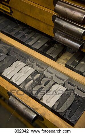 Metal letterpress letters in a drawer View Large Photo Image Stock Image - Metal letterpress letters in a drawer. Fotosearch