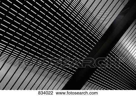 Stock Image - Abstract line pattern on elevator floor. Fotosearch