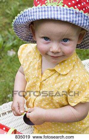 Portrait of a toddler, close-up View Large Photo Image Stock Photo - Portrait of a toddler, close-up. Fotosearch