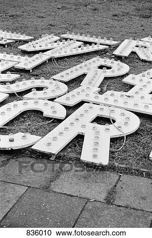 Letters of a commercial sign View Large Photo Image Stock Image - Letters of a commercial sign. Fotosearch