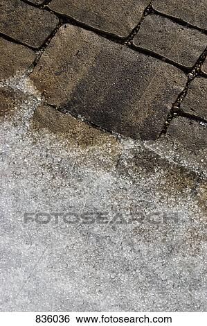 Snow on pavement View Large Photo Image Stock Photograph - Snow on pavement. Fotosearch