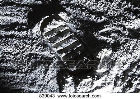 A footprint on the moon View Large Photo Image Stock Image - A footprint on the moon. Fotosearch