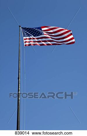 American flag flying View Large Photo Image Picture - American flag flying. Fotosearch