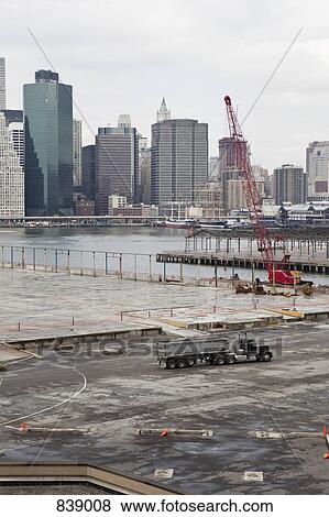 Stock Photo - Construction site, Manhattan, New York City, NY, USA. Fotosearch