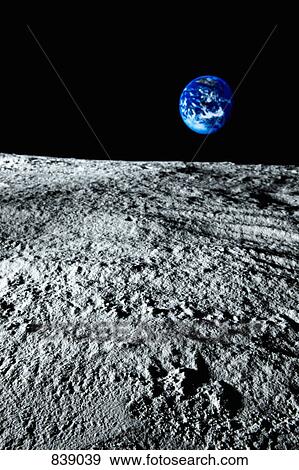 View of earth from the moon View Large Photo Image Stock Photo - View of earth from the moon. Fotosearch