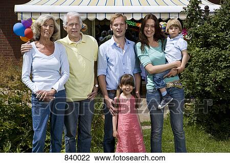 Portrait of a multi-generational family View Large Photo Image Stock Image - Portrait of a multi-generational family. Fotosearch