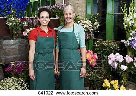 Two florists View Large Photo Image Stock Image - Two florists. Fotosearch