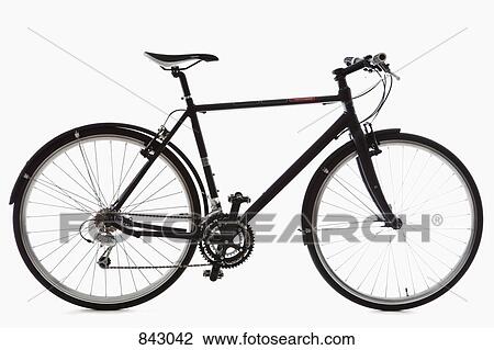 Stock Image - A mountain bike, still life, studio shot. Fotosearch