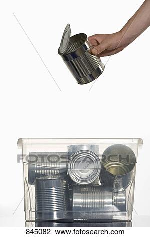 A human hand throwing a can in a recycling bin View Large Photo Image Stock Image - A human hand throwing a can in a recycling bin. Fotosearch