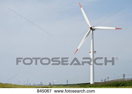 A wind turbine View Large Photo Image Stock Photo - A wind turbine. Fotosearch