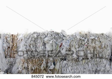 Bundles of plastic at a recycling center View Large Photo Image Stock Image - Bundles of plastic at a recycling center. Fotosearch