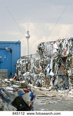 Stock Image - Recycling center in Berlin, Germany. Fotosearch