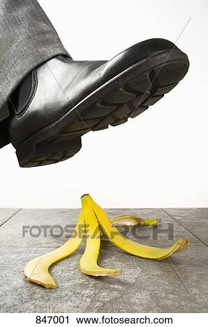 A foot above a banana peel View Large Photo Image Stock Image - A foot above a banana peel. Fotosearch