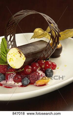 Detail of a gourmet dessert View Large Photo Image Stock Photo - Detail of a gourmet dessert. Fotosearch