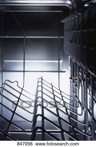 Detail of the inside of a dishwasher View Large Photo Image Stock Photograph - Detail of the inside of a dishwasher. Fotosearch