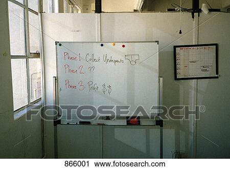 Stock Image - Business plan written on a whiteboard. Fotosearch