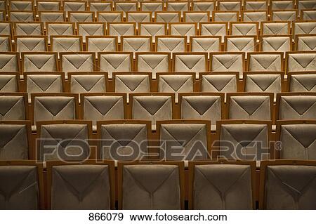 Rows of seats in an auditorium View Large Photo Image Stock Photo - Rows of seats in an auditorium. Fotosearch