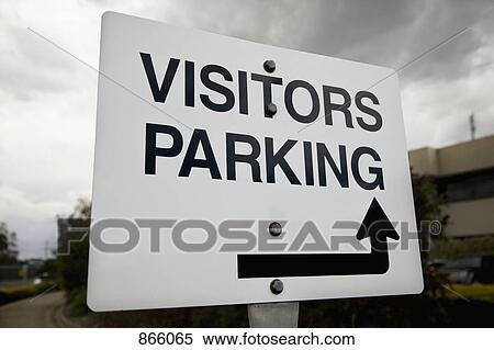 VISITORS PARKING sign View Large Photo Image Stock Photography - VISITORS PARKING sign. Fotosearch