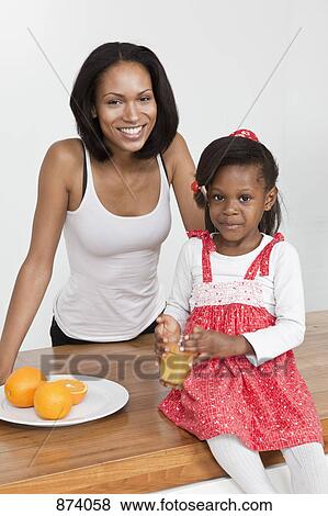 A mother and daughter, portrait View Large Photo Image Stock Photo - A mother and daughter, portrait. Fotosearch