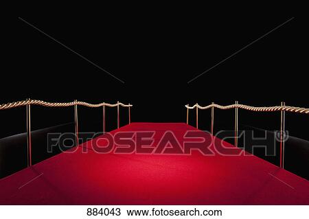 View down red carpet with rope barriers View Large Photo Image Stock Image - View down red carpet with rope barriers. Fotosearch