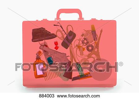 X-ray image of a briefcase containing illicit objects View Large Photo Image Stock Image - X-ray image of a briefcase containing illicit objects. Fotosearch