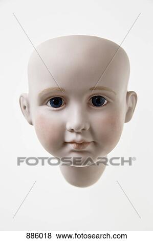 Stock Photo - The head of a porcelain doll. Fotosearch