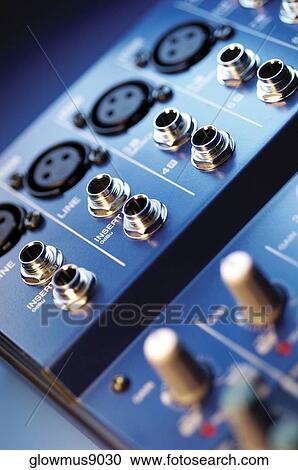 Stock Image - Audio equipment, close-up. Fotosearch