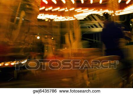 Carousel in an amusement park at night, San Diego, California, USA View Large Photo Image Stock Photograph - Carousel in an amusement park at night, San Diego, California, USA. Fotosearch