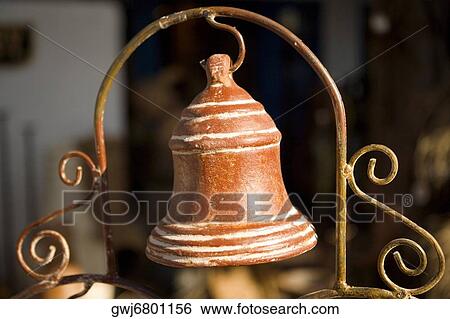 Close-up of a clay bell, San Diego, California, USA View Large Photo Image Stock Photograph - Close-up of a clay bell, San Diego, California, USA. Fotosearch