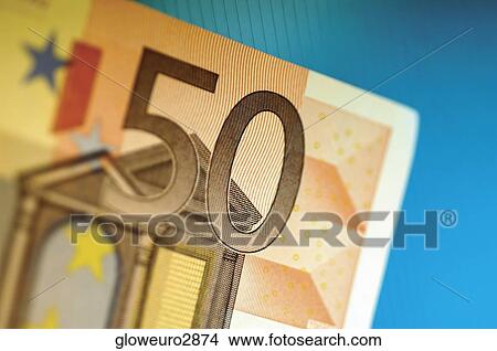 Close-up of a fifty Euro banknote View Large Photo Image Picture - Close-up of a fifty Euro banknote. Fotosearch