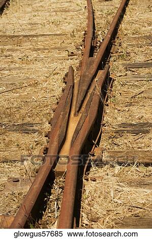 Close-up of a railroad junction View Large Photo Image Stock Photography - Close-up of a railroad junction. Fotosearch
