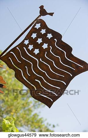 Close-up of a rusted American flag View Large Photo Image Stock Photo - Close-up of a rusted American flag. Fotosearch