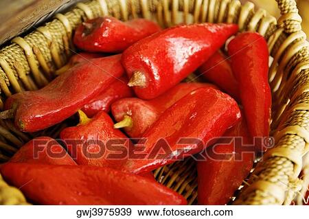 Close-up of artificial chilies in a basket, San Diego, California, USA View Large Photo Image Stock Photo - Close-up of artificial chilies in a basket, San Diego, California, USA. Fotosearch