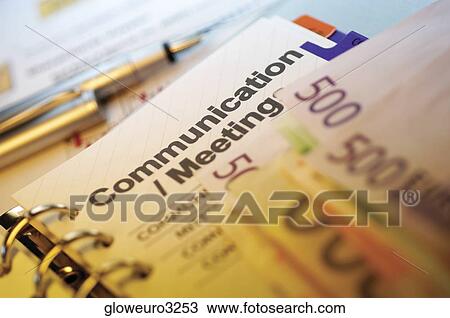 Close-up of assorted Euro banknotes on a diary View Large Photo Image Stock Image - Close-up of assorted Euro banknotes on a diary. Fotosearch