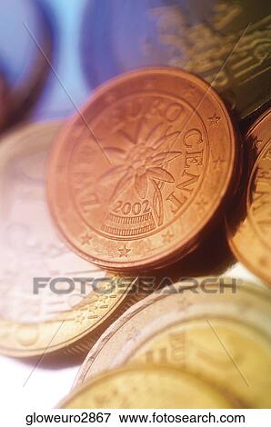 Close-up of Eurocent coins View Large Photo Image Stock Photo - Close-up of Eurocent coins. Fotosearch