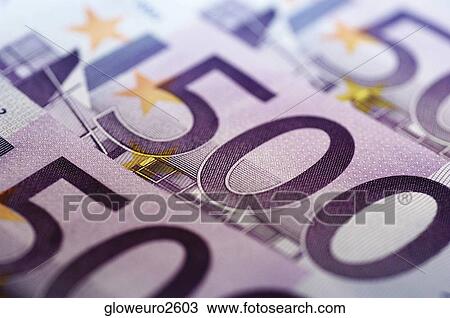 Close-up of five hundred Euro banknotes View Large Photo Image Stock Image - Close-up of five hundred Euro banknotes. Fotosearch