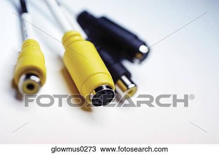 Close-up of four audio cables View Large Photo Image Stock Image - Close-up of four audio cables. Fotosearch