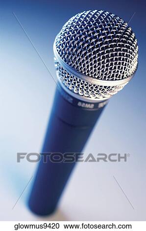 Close-up of microphone View Large Photo Image Stock Image - Close-up of microphone. Fotosearch
