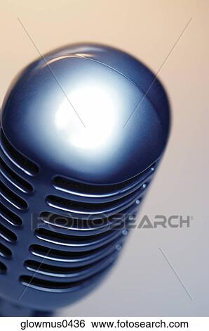 Close-up of microphone View Large Photo Image Stock Photograph - Close-up of microphone. Fotosearch