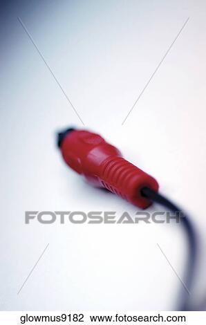 Close-up of one audio cable View Large Photo Image Stock Image - Close-up of one audio cable. Fotosearch