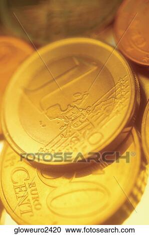 Stock Image - Close-up of one Eurocent coin. Fotosearch